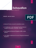 Ipv4 Exhaustion: Are We Ready To Face It ?