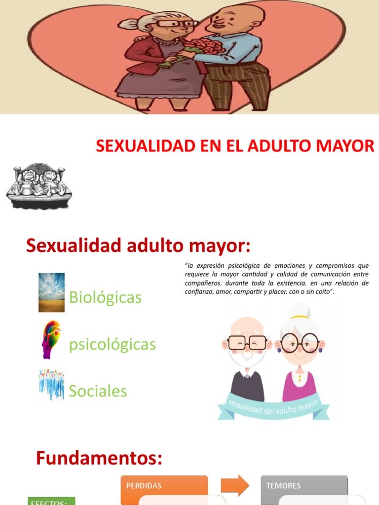 Sexualidad en El Adulto Mayor | PDF | Disfunción eréctil | Vejez