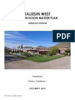 Taliesin West Preservation Master Plan - Abridged - Copyright 2015 Frank Lloyd Wright Foundation PDF