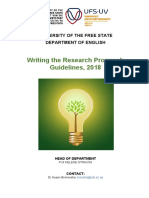 Writing A PHD Research Proposal - 2018 PDF