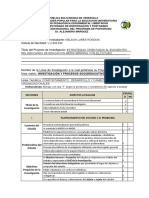 Baremo de Los Proyectos de Investigacion Seccion o Cap I Ii Iii Nelson