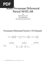 Rutin Persamaan Diferensial Parsial MATLAB