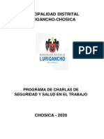 PROGRAMA DE CHARLAS 