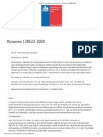 SUSESO - Normativa y Jurisprudencia - Dictamen 128633-2020