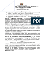 Reglamento de Diseño, Operación de Redes de Gas Natural e Instalaciones Internas (DS 1996)