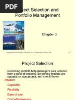 Project Selection and Portfolio Management