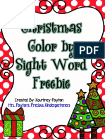 Christmas Color by Sight Word Freebie: Created By: Kourtney Payton