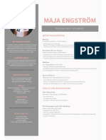Maja Engstr M: Work Background
