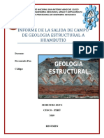 Informe de Geología Estructural en Huambutio