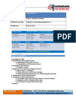 Observation Method (Part-1)