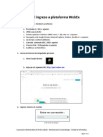 Manual Uso Plataforma Webex para Videoconferencia PJUD PDF