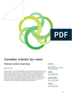 Canadian Indirect Tax News: Federal Carbon Backstop