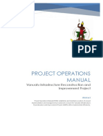 Project Operations Manual: Vanuatu Infrastructure Reconstruction and Improvement Project