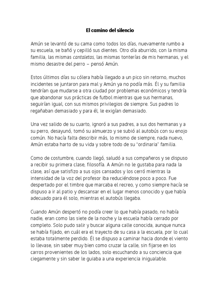 El Camino Del Silencio PDF | PDF