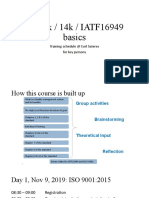 ISO 9k / 14k / IATF16949 Basics: Training Schedule at Eurl Saterex For Key Persons