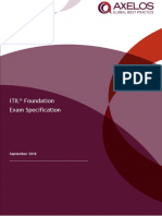 ITIL 4 Foundation Exam Specification PDF