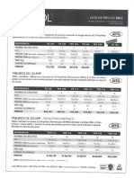 Lista de Precios Tercol 2011