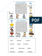 Sopa de Letras Vocales