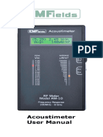 Manual de Usuario - Acoustimeter - Medidor - Modelo AM-10