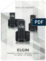Manual Do Usuario - Telefone Fixo Sem Fio Elgin - TSF-8002