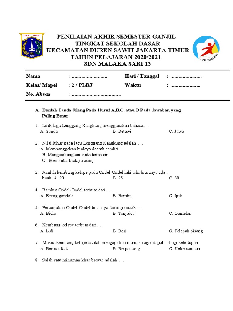 Plbj Kelas 2 Pdf