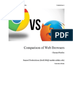 Comparison of Web Browsers: Chrome/Firefox