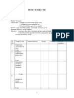 Proiect Lectie Model