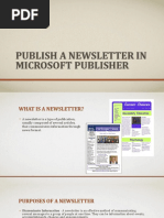 Publish A Newsletter Using Publisher