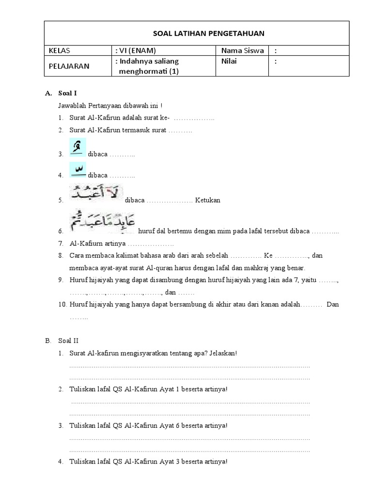 Download 92+ Contoh Surat Al Kafirun Huruf Hijaiyah Terbaik Dan Terbaru