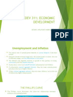 EDEV 311 Inflation Unemployment