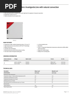 Data Sheet Model BD 56 en