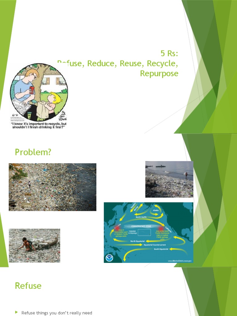 5 RS: Refuse, Reduce, Reuse, Recycle, Repurpose | PDF | Home & Garden