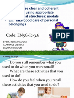 ENGLISH 5 Q1 W4 Compose Clear and Coherent Sentences Using Appropriate Grammatical Structures Modals by Sir Rei Marasigan