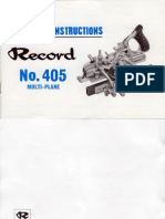 Operating Instructions Record No 405 Multi-Plane