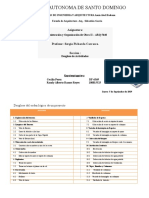 Planificación de Proyecto. OBRA II - Organigrama de Actividades