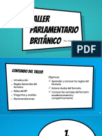 Taller Parlamentario Británico: Por: Víctor Bastidas