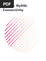 Python-MySQL Connectivity