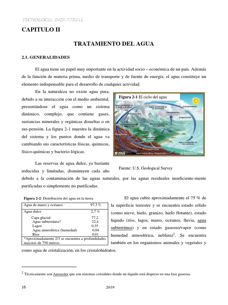 Tratamiento y Clasificación del Agua | PDF | Ósmosis | Agua