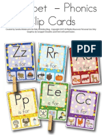 Printable Alphabet Phonics Clip Cards PDF