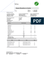 Análisis de Cromatografico (Gases Disueltos en Aceite)