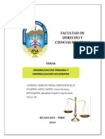 Tarea Criminalizacion Primaria y Criminalizacion Secundaria