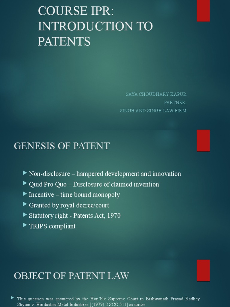 Session 10 - Introduction To Patent 2 - 16-07-2020 | PDF | Prior Art ...