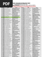 Download CET Qualifiers Can Enroll in Any Course - 50-Above SY 2011-2012 by Western Mindanao State University SN48785557 doc pdf