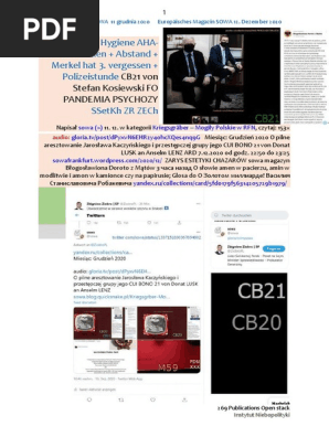 O pilne aresztowanie Jarosława Kaczyńskiego i przestępczej grupy jego CB21 von Donat LUSK an Anselm LENZ ARD sowa @sowa · 1 Std. Antwort an @AndrzejDuda https://twitter.com/sowa/status/1337469506210426889