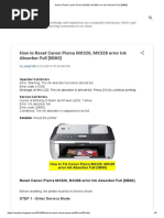 How To Reset Canon Pixma MX320, MX328 Error Ink Absorber Full (5B00) PDF