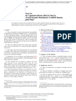 Notched, Constant Ligament-Stress (NCLS) Test To Determine Slow-Crack-Growth Resistance of HDPE Resins or HDPE Corrugated Pipe