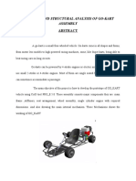 Modeling and Structural Analysis of Go-Kart Assembly