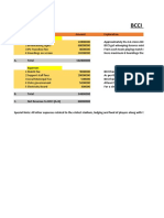 Budget For IPL Match