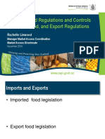 Import Food Regulations and Control in New Zealand