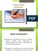Budget Deviation Analysis